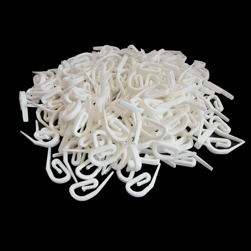 Securit 28mm Plastic Curtain Hooks for Header Tape - 25pcs