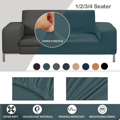 Premium Spandex Stretchable Plain Sofa Covers