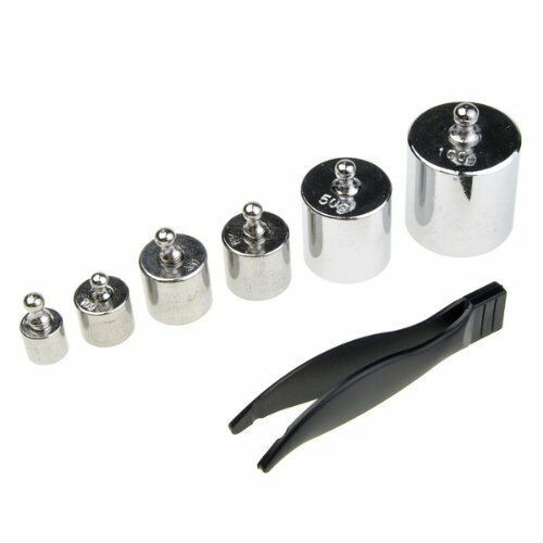 Round Stainless Steel Precision Calibration Weight for Digital Pocket Scale Capsule Measurements, 200g, 6pcs