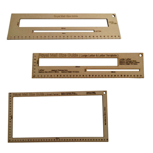 Royal Mail Template Postal Letter Size Charge Guide With Ruler