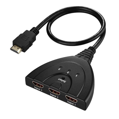 3 Port HDMI Cable for TV Plug and Play