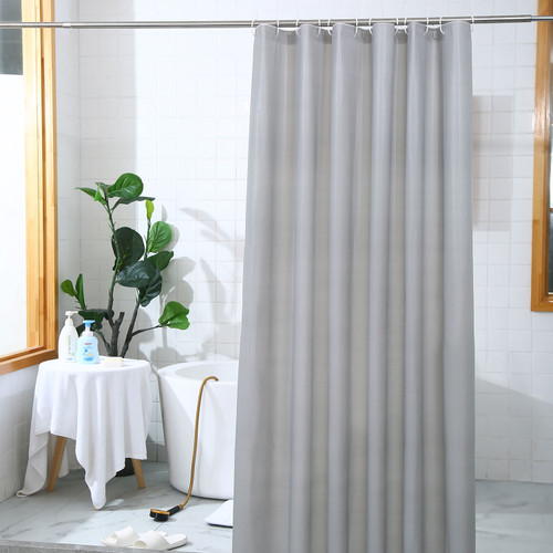 PEVA Plastic Shower Curtain - Grey