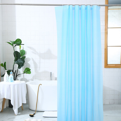 PEVA Plastic Shower Curtain - Blue