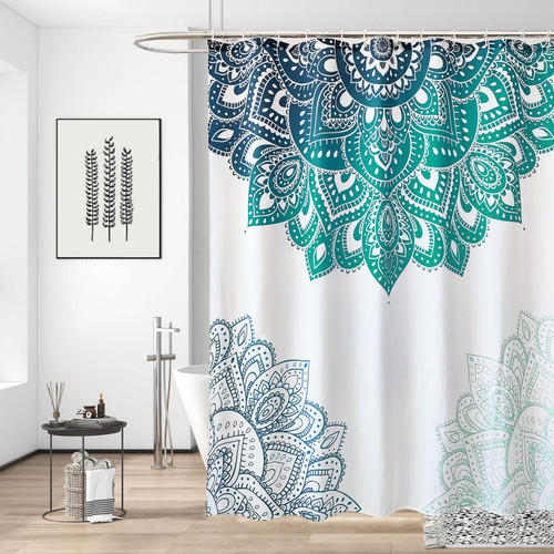 Mandala Flower Shower Curtain