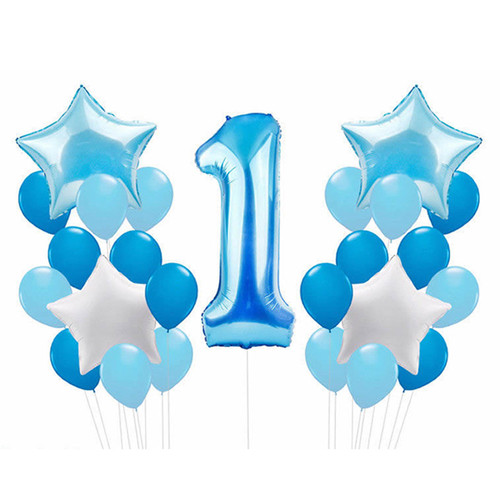1st Birthday Balloon Decorations Set - 25 pcs
