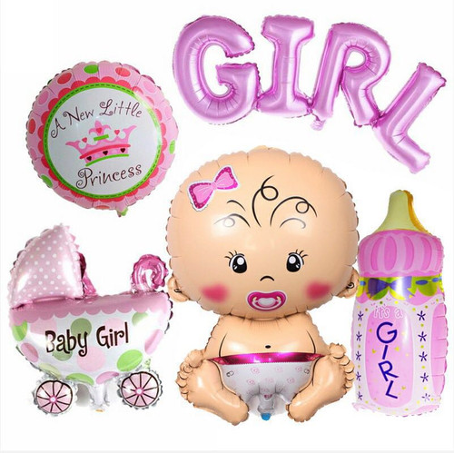 New Baby Foil Balloons - Girl