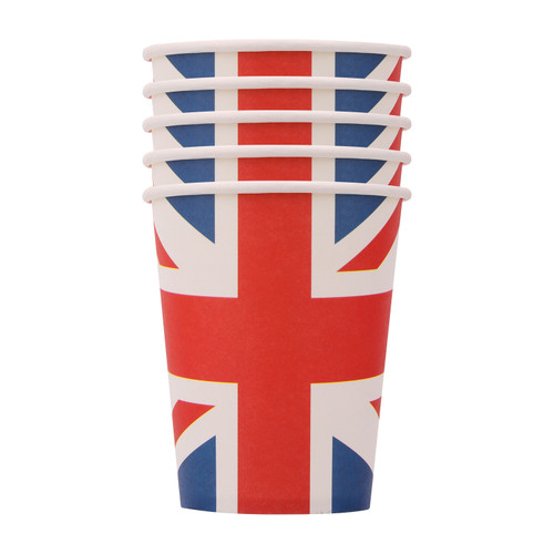 Union Jack King Coronation Paper Cup - 10pcs