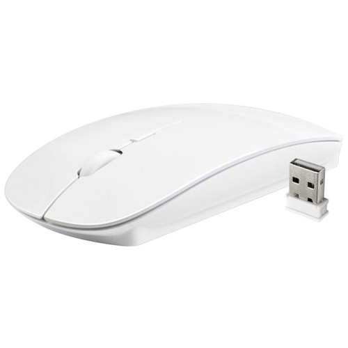 White Wireless Computer Mouse