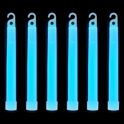 6" Premium Neon Glow Sticks - Aqua - 25pcs