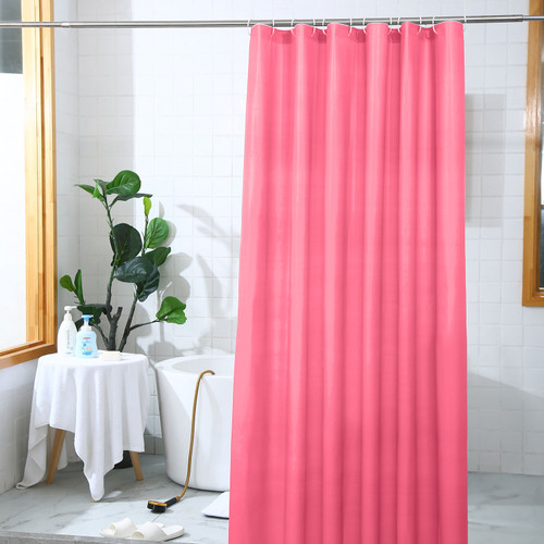 PEVA Plastic Shower Curtain - Hot Pink