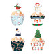 Christmas Cupcake Wrappers - 48pcs