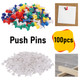 Thumbtacks Push Pins  (Pack of 100)