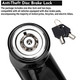 Anti-Theft Disc Brake Lock with 2 Keys
