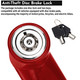 Anti-Theft Disc Brake Lock with 2 Keys