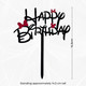 Acrylic Cartoon Theme Happy Birthday Cake Topper
