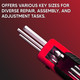 9 pc Folding Triangle Hex Key