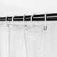 Mildew Resistant Shower Curtain with 12 Curtain Hooks