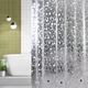 Mildew Resistant Shower Curtain with 12 Curtain Hooks
