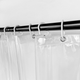 Mildew Resistant Shower Curtain with 12 Curtain Hooks