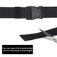 Nylon Webbing Military-Style Belt 1.5” Canvas Belt with Quick-Release Plastic Buckle Tactical Belt
