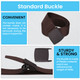 1.5" Men Canvas Belt with Flip Plastic Buckle Nylon Webbing Military-Style Belt