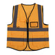 Reflecive Hi-Vis Zip-Up Mesh Safety Vests