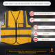 Reflecive Hi-Vis Zip-Up Executive Safety Vests
