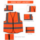 Reflecive Hi-Vis Zip-Up Executive Safety Vests