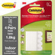 Command Small Picture Hanging White Strips - 4pcs