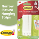 Command Narrow Picture Hanging White Strips - 4pcs