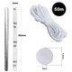 50 Meters Elastic Cord Round with Silicone Cord Lock And Nose Bridge Strips for Face Masks