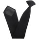 Plain Black Clip Tie