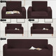 Premium Spandex Stretchable Plain Sofa Covers