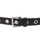 Eyelet Grommet Studded Waist Belt 25mm Wide PU Leather Waistband With Adjustable Alloy Buckle For Ladies Jean Trouser Girls Dresses Casual & Formal Wear - Medium- (32" - 36")