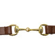 13mm Women's Brown Leather Waist Belt with Stylish Gold Hook Clasp Fully Adjustable Beautiful Fashion Accessory for Casual Formal & Western Outfits