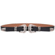 Women's Black Waist Belt with Double Buckle Belt for Fashion Accessory