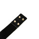 38mm Women's Black Waist Belt with Gold Plate Buckle for Fashion Accessory