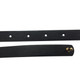 10mm Women's Black OBI Band Waist Belt with Gold Buckle for Fashion Accessory