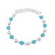 Women's Rhinestone Diamond Design Waist Chain Belt with Hearts & Flowers Fashion Accessory - White Blue Pink