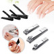 3pc Stainless Steel Nail Clipper Set with Case