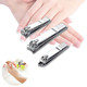 3pc Stainless Steel Nail Clipper Set with Case