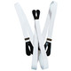 25mm Men’s Adjustable Braces Y Shape Heavy Duty Button Hole Suspenders for Trousers Jeans White