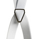 25mm Men’s Adjustable Braces Y Shape Heavy Duty Button Hole Suspenders for Trousers Jeans White