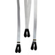 25mm Men’s Adjustable Braces Y Shape Heavy Duty Button Hole Suspenders for Trousers Jeans White