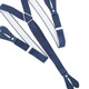 25mm Button Hole Men's Suspenders Y Shape Adjustable Heavy Duty Elastic Braces for Trousers Fashion Accessory Navy with white dots