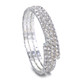 Silver Diamante Spring Bracelet
