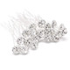 Diamante Flower Design Hair Pins - 10pcs
