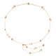 Women's Thin Chain Belt Pearl Beads with Diamante Rings with clasp locks adjustments for Fashion Fancy Party Dresses Wedding Gowns - Gold Silver