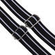 20mm Kids Black with White Strips Braces Suspender with Button Hole Y Shape Elastic Adjustable Striped for Boys Trousers Jeans Pants