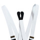 20mm X-Shaped Button Hole White Braces/ Suspenders for Boys Kids